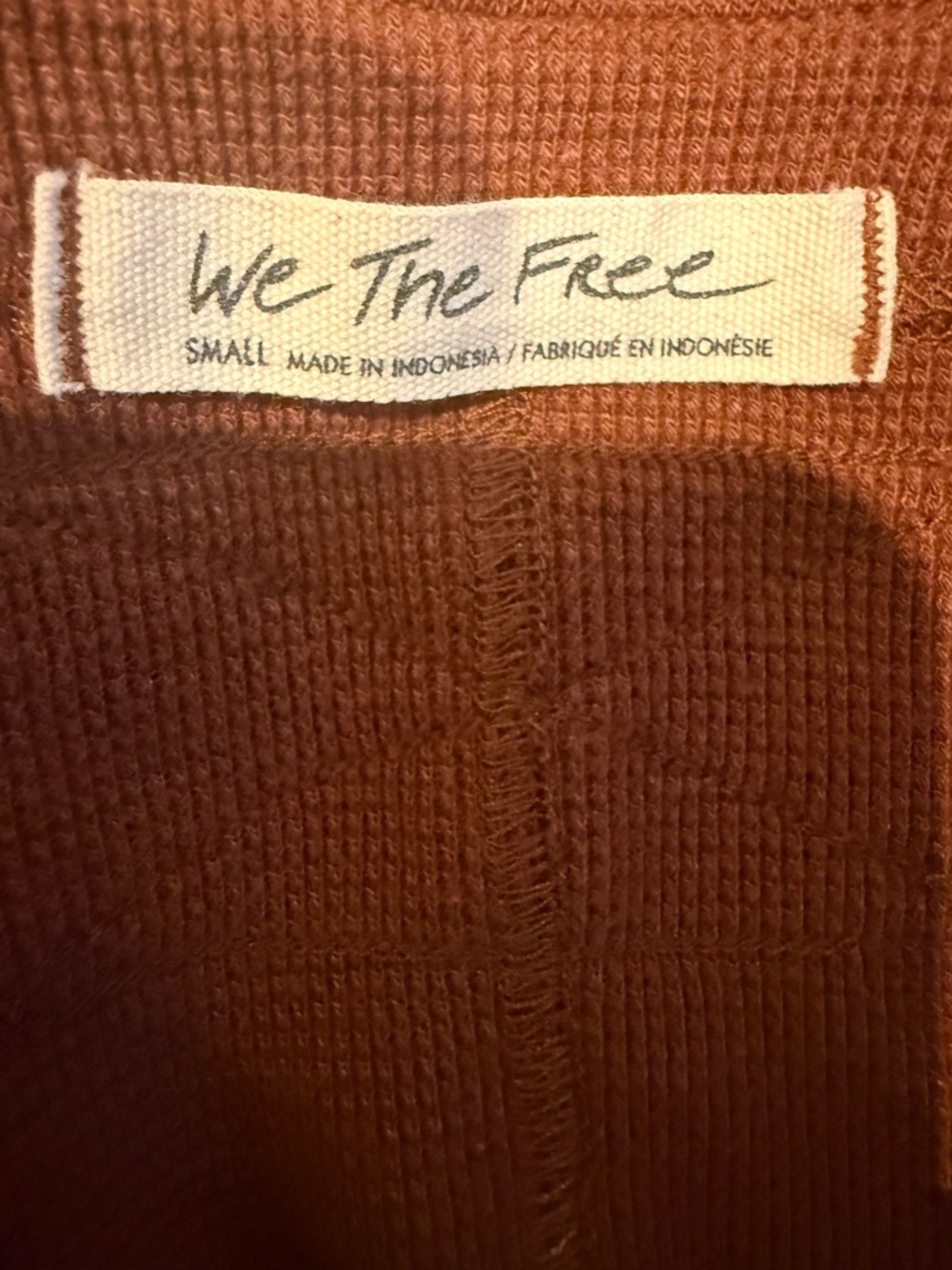 Free People V-Neck Cropped Sweater Top in Deep Burgundy - Picture 4 of 4